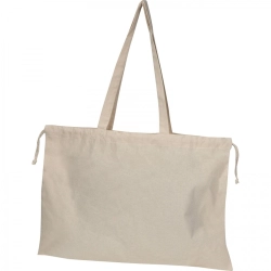 Organinės medvilnės krepšys su ilgomis rankenomis, 180 g/m²