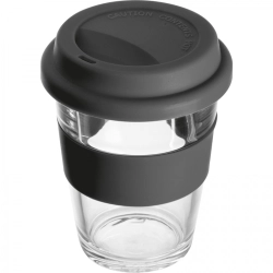 Stiklinis puodelis su dangteliu 300 ml