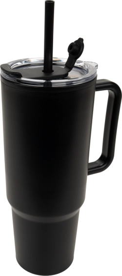 XXL puodelis su šiaudeliu 1200 ml