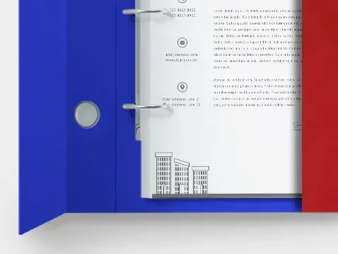 Uždaromas žiedinis 2 žiedų segtuvas