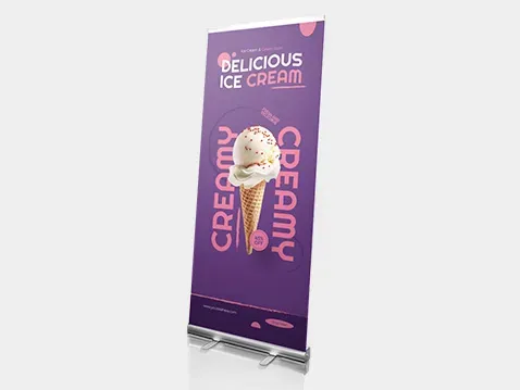 Plakatai roll-up stendams