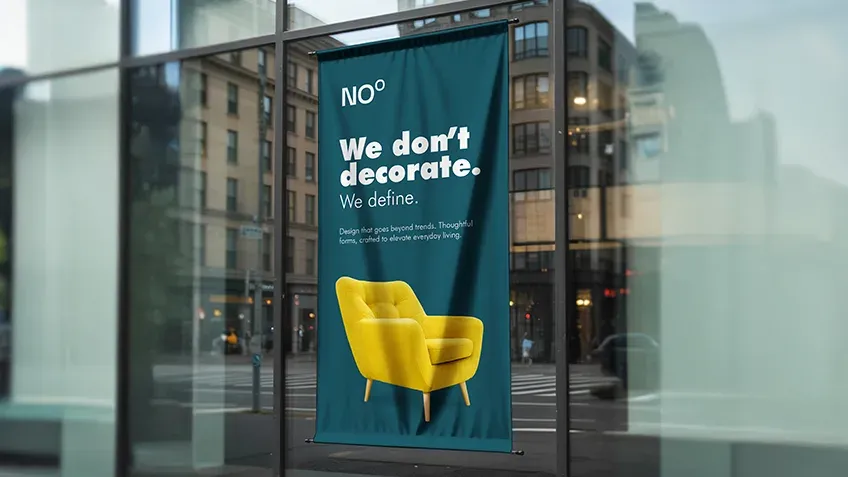 Tekstilinis Blockout Blackback baneris