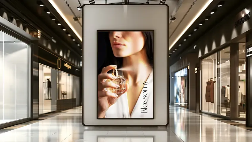 Tekstilinis baneris Ledtex apšvietimui