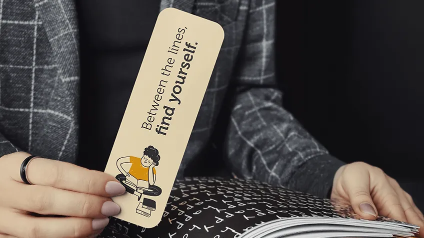 Knygų skirtukai – praktiška ir elegantiška reklamos priemonė