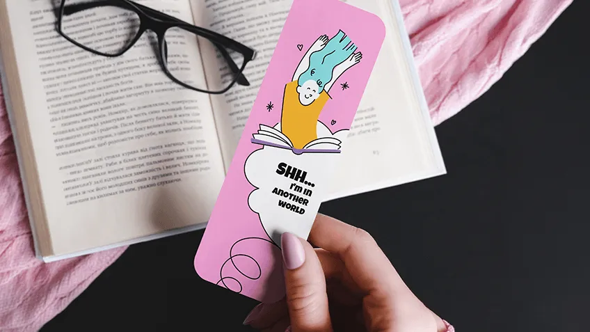 Knygų skirtukai – praktiška ir elegantiška reklamos priemonė
