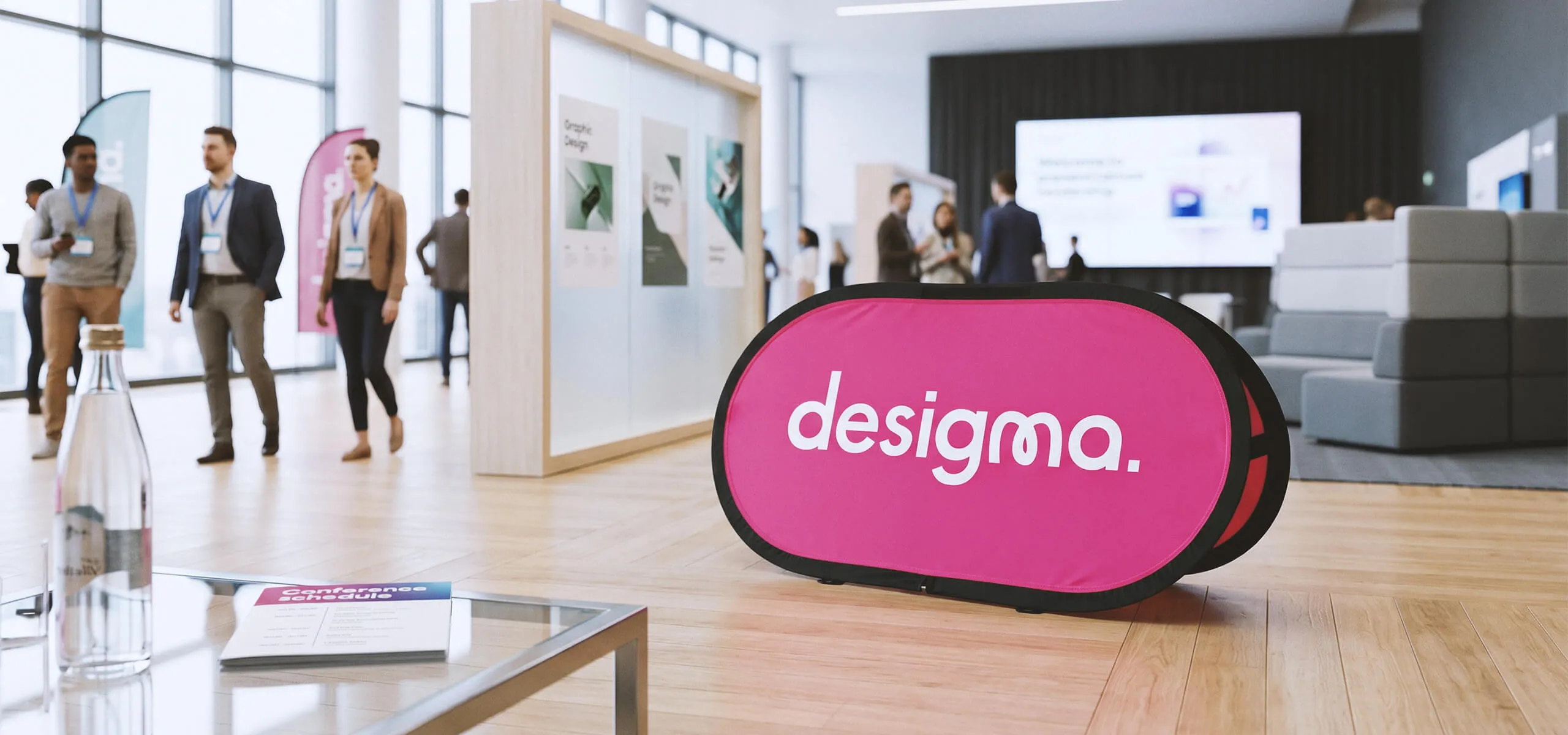 Tekstilinis reklaminis stendas – mobili reklama kiekvienai progai
