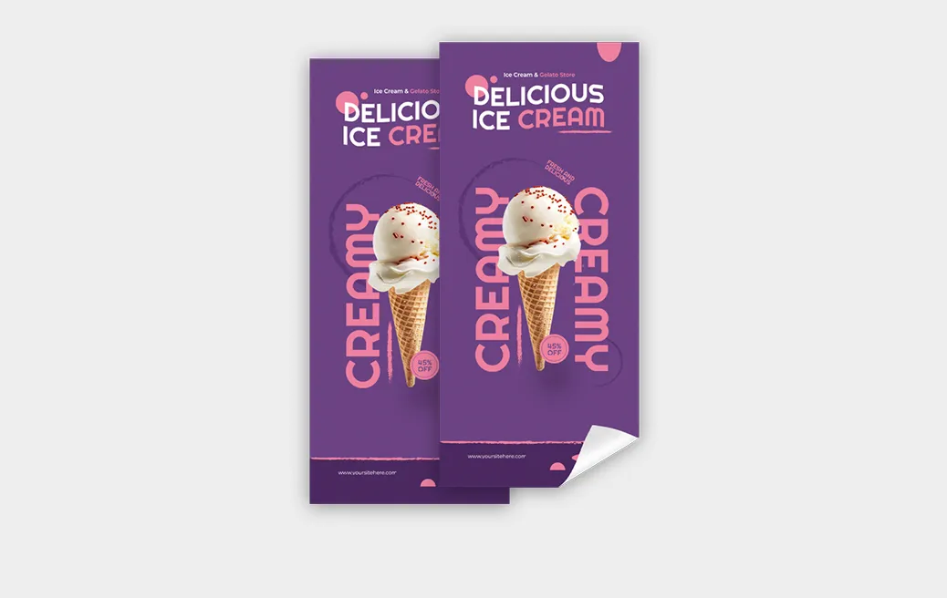 Dvipusiai plakatai roll-up stendams